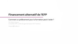 Financement alternatif de l'EFP
